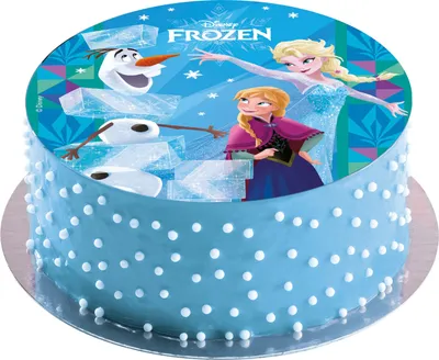 Produktbild von Frozen Eiskönigin Tortenaufleger 20cm Ø Oblatenpapier Geburtstag ❄️👸🏼