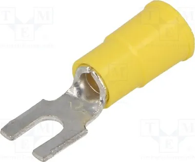Produktbild von 2x Gabelkabelschuh M3,5 Ø: 3,66mm Klemmverbindung  für Leitungen 8233 Isolierte Ko