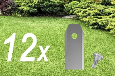 Produktbild von 12x Rasenmäher-Roboterklingen | Husqvarna Automower Klingen | Gardena Sileno Klingen