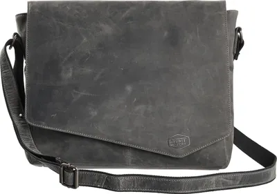 Produktbild von Spirit Motors Vintage Leder Umhängetasche 8L Schwarz