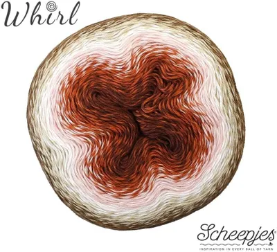 Produktbild von Scheepjes Whirl 215g - Farbverlaufs-Garn (777) Scrumpthious Lush