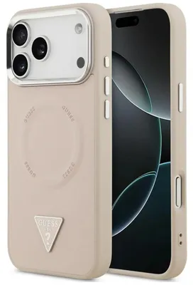 Obrázok produktu pre Puzdro Guess Triangle Logo MagSafe pre iPhone 18 Pro Max / 17 Pro Max, ružové