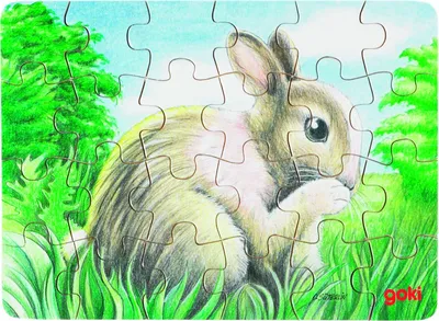 Produktbild von Holzpuzzle Tierkinder Mini-Puzzle 6 Stück