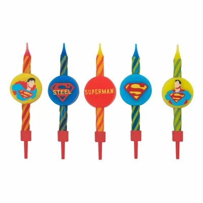 Produktbild von Superman Geburtstagskerzen