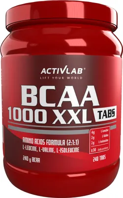 Produktbild von Activlab BCAA 1000 XXL TABS 240 Tabletten, L-Leucin, L-Isoleucin, L-Valin, Muskelschutz, Muskelenergie