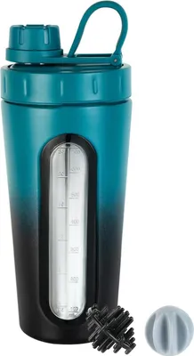 Image de TOOFEEL Shaker à protéines en acier inoxydable 28 oz avec fenêtre visible