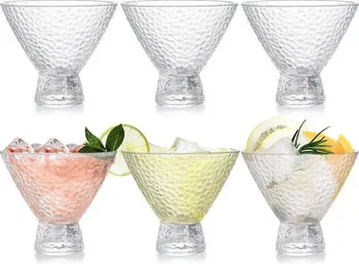 Immagine prodotto di Set di 6 bicchieri da martini da 8 oz per cocktail di gamberetti