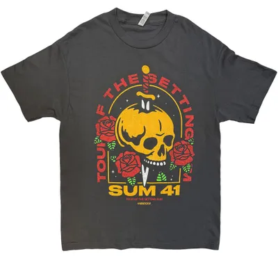 Obrázek produktu pro Sum 41 – Tričko „Tour '24“ pro muže/ženy, uni RO15816 (XXL) (antracitová)