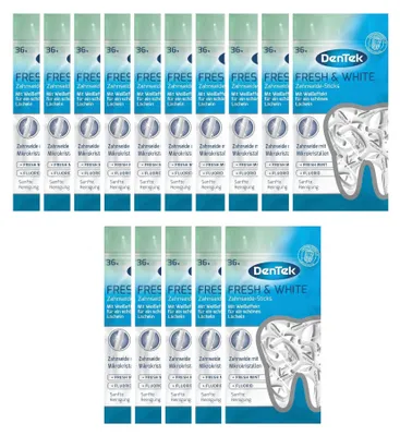 Obrázek produktu pro 15 kusů zubních nití Fresh & White