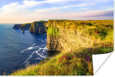 Produktbild von MuchoWow® Poster Kalkstein von den Cliffs of Moher in Irland 120x80 cm - Bilder