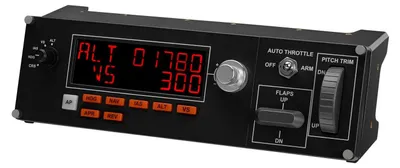 Zdjęcie produktu dla Logitech G G Saitek Pro Flight Multi Panel, Flight Sim, PC, Analogowa/Cyfrowa, Przewodowa, USB, Czarny