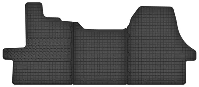 Image de Tapis avant en caoutchouc + tunnel pour Peugeot Boxer II 2006-2014 – 3 pièces, noirs, sur mesure