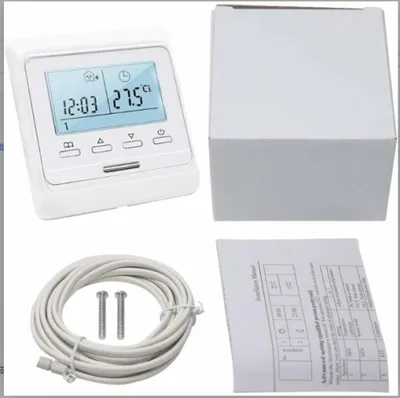 Produktbild von 16A Programmierbarer Thermostat für elektrische Fußbodenheizung, Digitaler Thermostat für Heizung