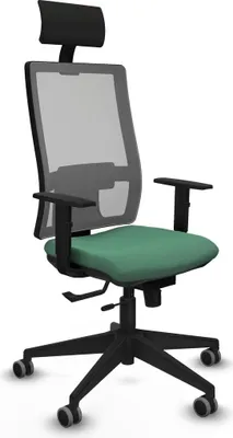Produktbild von Bürostuhl mit Kopfstütze Piqueras y Crespo 1D066G1 Smaragdgrün