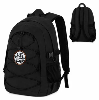 Produktbild von Schulrucksack mit zwei Fächern Dragon Ball Fight Pro, orange, 18 x 31 x 44 cm, KI-generiertes Bild
