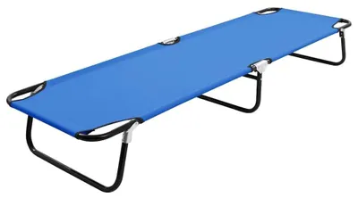 Produktbild von Faltbares Campingbett mit Stahlrahmen und Polyesterbezug