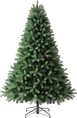 Produktbild von Dehner Künstlicher Weihnachtsbaum Fichte Stellan, mit Ständer, Höhe ca. 210 cm, Kunststoff, grün