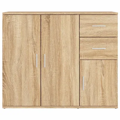 Obrázek produktu pro vidaXL Příborník Sonoma dub 91x29,5x75 cm materiál na bázi dřeva - Příborníky