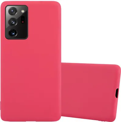 Obrázek produktu pro Cadorabo Case for Samsung Galaxy NOTE 20 PLUS Protective Cover in Red Pouzdro na mobilní telefon TPU Silicone Case Cover