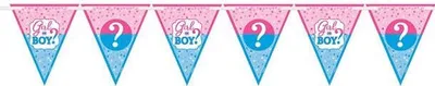 Produktbild von Gender Reveal Wimpelkette 4,5m