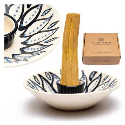 Produktbild von Palo Santo Räuchergefäß weiß 12,5 x 3,5