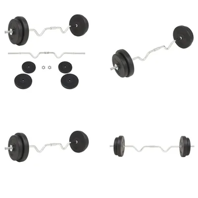 Produktbild von vidaXL Langhantel Set 30 kg - Langhantel - Langhanteln - Langhantelset - Langhantelsets