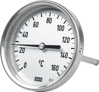 Produktbild von Riegler Bimetallthermometer, G 1/2 hinten, L=160, Ø 100, -30 °C bis 50 °C