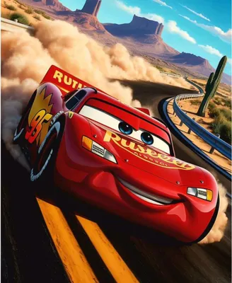 Image de PICTURING BY NUMBERS Images à peindre Cars Lightning McQueen 40x50 cm