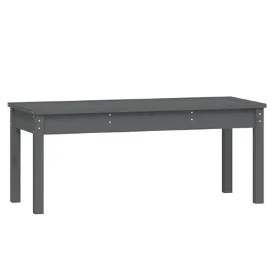 Produktbild von vidaXL Gartenbank Grau 109x44x45 cm Massivholz Kiefer