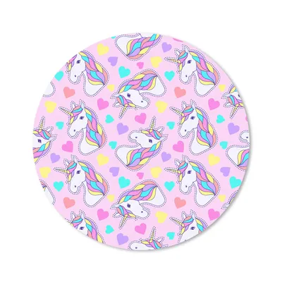 Produktbild von MuchoWow® Mauspad Mousepad Einhorn - Regenbogen - Muster 50x50 cm - Mousepads - Maus Mat - Pad - Mausunterlage - Vinyl