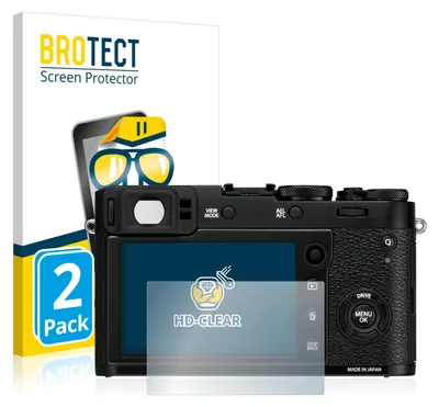 Produktbild von 2x Für Fujifilm X100F Schutzfolie BROTECT Displayschutz Display Schutz Folie Klar Transparent