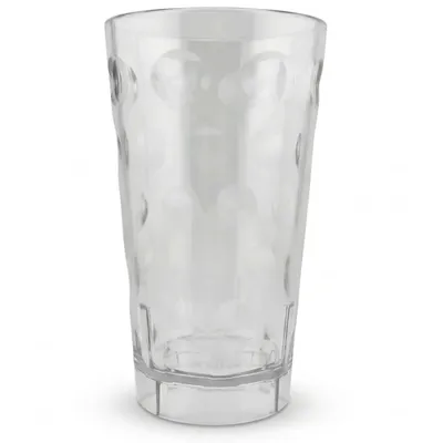Dubbebecher 0,5 l (Transparent) aus Plastik - mit Logofläche (Freifläche für Beschriftung oder Druck