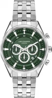 Produktbild von Herrenuhr von LEE COOPER LC07533.370 in grünem Fashion als Geschenk.