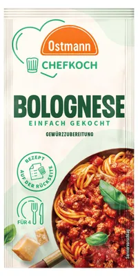 Produktbild von Ostmann Chefkoch Bolognese Gewürzzubereitung natürlicher Genuss 20g