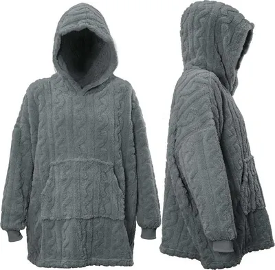 Produktbild von Unique Living - Kapuzenpullover Pleun Dunkelgrau 70x57x87
