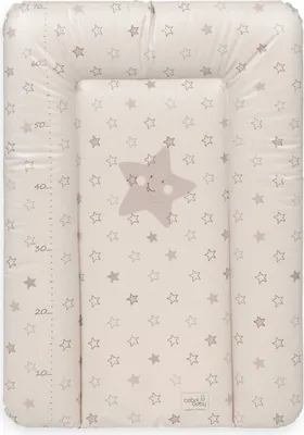 Produktbild von Ceba Baby Wickelauflage 50x70 cm Wickelunterlage Wickeltischauflage - Abwaschbar - Beige