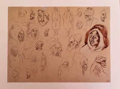 Obrázok produktu pre Eugène DELACROIX – Skica č. 24 – Plagát – 28,5 x 38 cm
