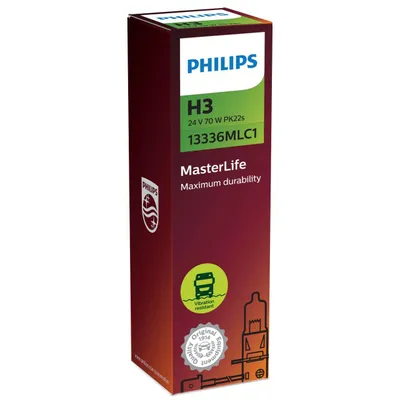 Image de Philips H3 24V 70W PK22s MasterLife C1 1st.