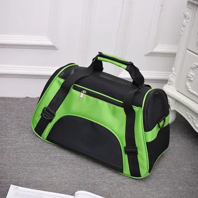 Produktbild von 47*30*23 cm Hundebox Hundetasche Katzenbox Autotransportbox Grün M