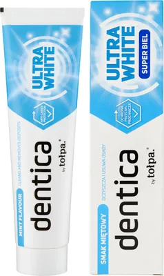 Produktbild von TOŁPA Dentica Ultra White Whitening Zahncreme Minze 100 ml