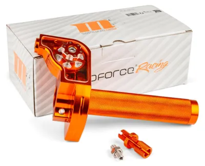 Produktbild von MOTOFORCE RACING Schnellgasgriff Orange CNC Aluminium