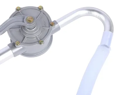 Image de Pompe à huile manuelle - Pompe pour bidons d'huile - Idéale pour une utilisation en atelier - Aluminium - Transfert manuel de liquide - Convient pour l'essence et le diesel - C...