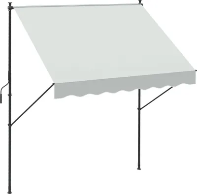 Image de Store banne - Manuel - 200 x 175 cm - Hauteur 210-310 cm - Manivelle - UV 40+ - Polyester - Crème