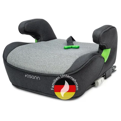 Produktbild von Osann Lux Isofix –flexible & bequeme Sitzerhöhung Auto Kinder (126-150 cm), mit & ohne Isofix nutzbar, sichere Gurtführung - Universe Grey
