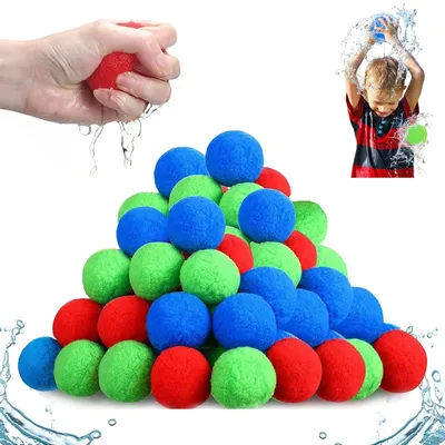 Productafbeelding van 40 stuks herbruikbare waterballonnen, kleurrijke waterbommen voor watergevechten