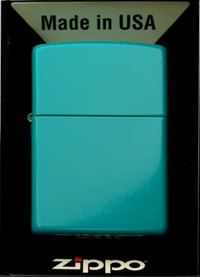 Produktbild von Feuerzeuge ZIPPO REG FLAT TURQ 49454
