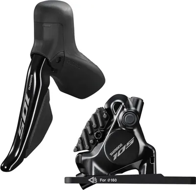 Obrázek produktu pro Kotoučová brzda Shimano 105 Di2 BR-R7170 VR, 1000 mm, černá, s pákou ST-R7170 Di2