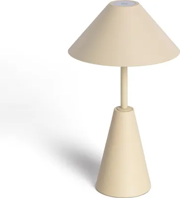 Produktbild von LED Tischlampe Tragbar für Außen Metall mit Batterie USB wiederaufladbar Chamle Beige