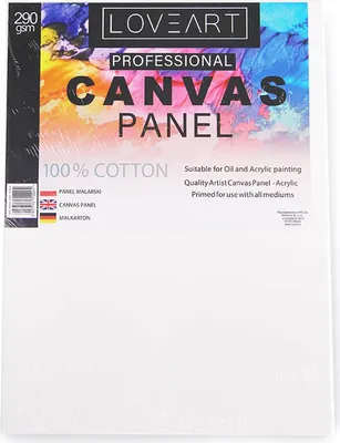 Produktbild von LOVEART KÜNSTLER MALKARTON 30x40 cm Malpappen Leinwand bespannt Leinwandkarton