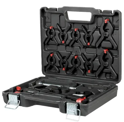 Produktbild von WALTER Schnellspannzwingensatz 16-tlg. Schnellspannzwingen Set, Einhandzwingen verschiedene Größen, Klemmzwingen